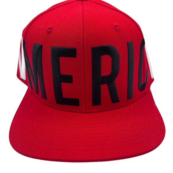 Black Scale America VmericV Snapback Hat Cap Red NEW